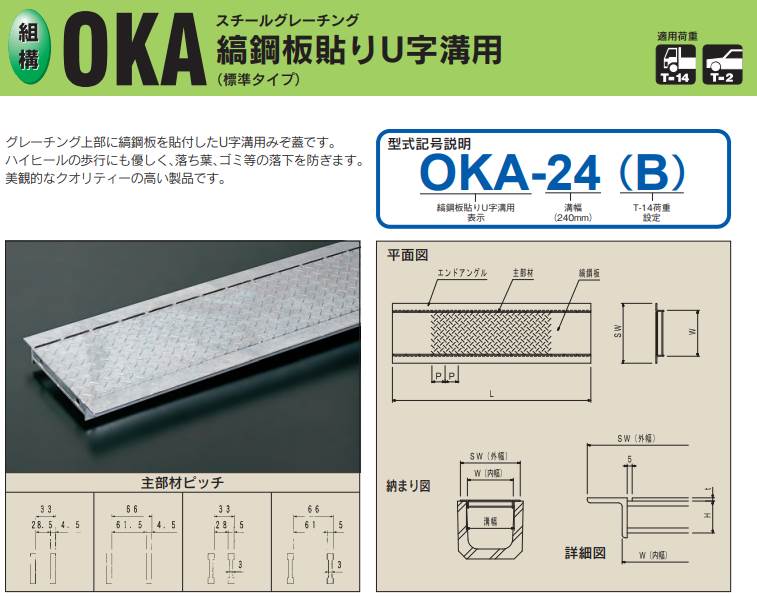 奥岡製作所 ステンレス製組構式グレーチング OSG4-NS 38-30H-P10 物置、車庫