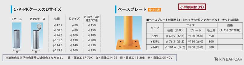 6周年記念イベントが 帝金 固定式 SK-5420-TP 支柱 φ101.6×t3.2 トップレール φ34.0×t2.3 ビーム  φ17.3×t2.3